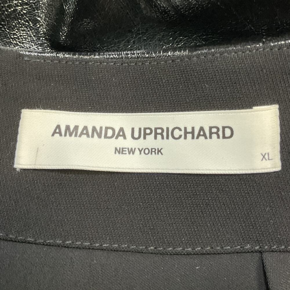 Amanda Uprichard Glossy Black Dale Skort Size XL - Picture 4 of 5